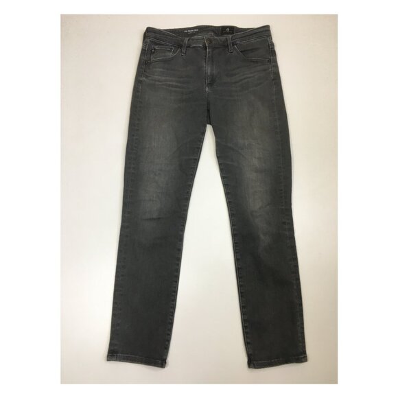AG ADRIANO GOLDSCHMIED 5 Pocket Gray The Prima Crop Cigarette Leg Jeans - Picture 1 of 12
